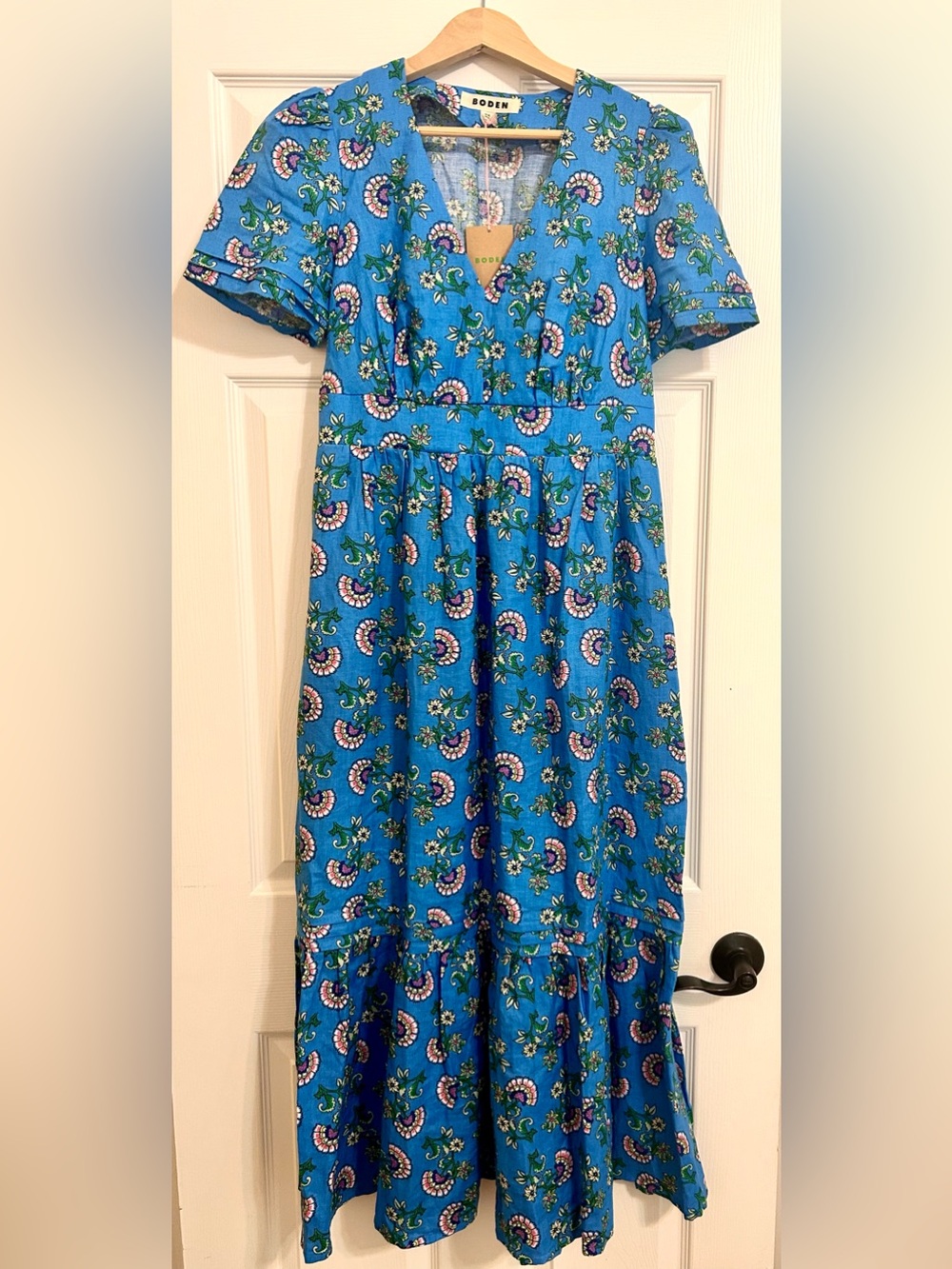NWT Boden Linen Maxi Dress